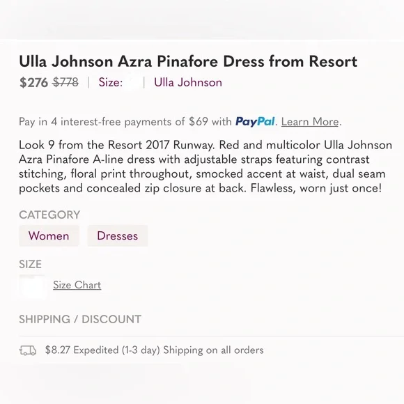 Ulla Johnson Azra Embroidered Floral Dress Sz 0 - Picture 16 of 16